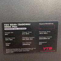 Ventus VTB 72V 50Ah Battery – Extreme Power for 19kW/32kW Systems