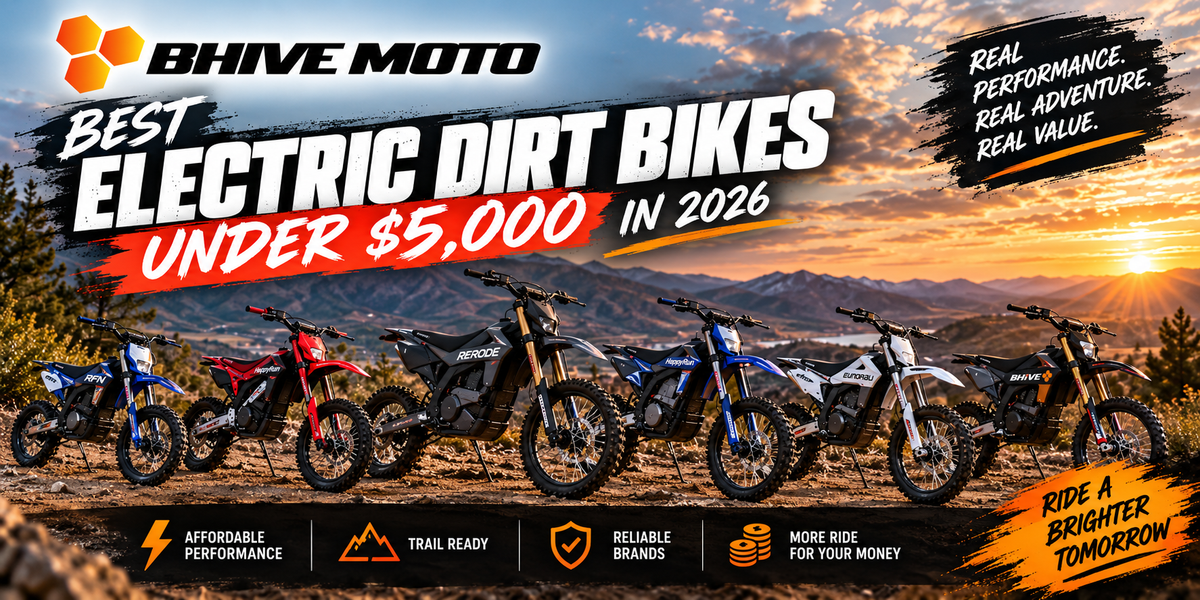 Best electric dirt bikes under $5,000 in 2026 featuring affordable high-performance eMoto models for off-road and trail riding 
