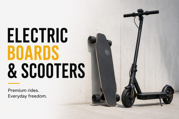 E-Boards and E-Scooters at BHive Moto, West Jordan Utah