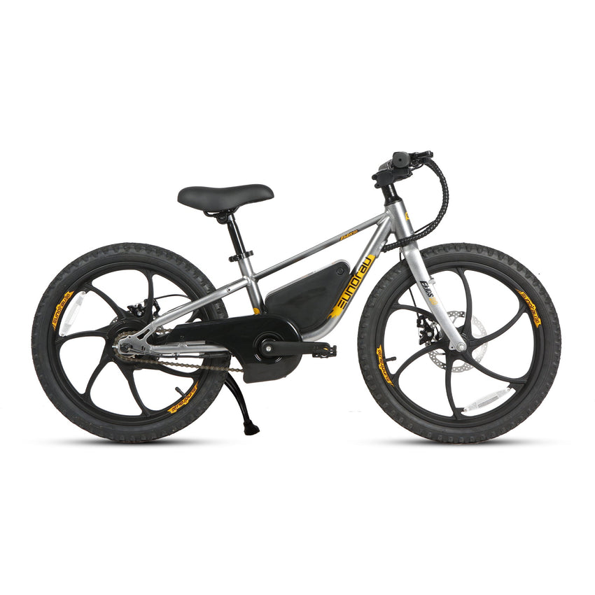 Eunorau EKIDS20 kids electric bike in Graphite, side view