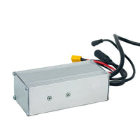 Freego eBike Brushless DC Motor Controller, angled view with connectors
