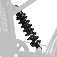 HappyRun black coil-over rear shock, vertical mount