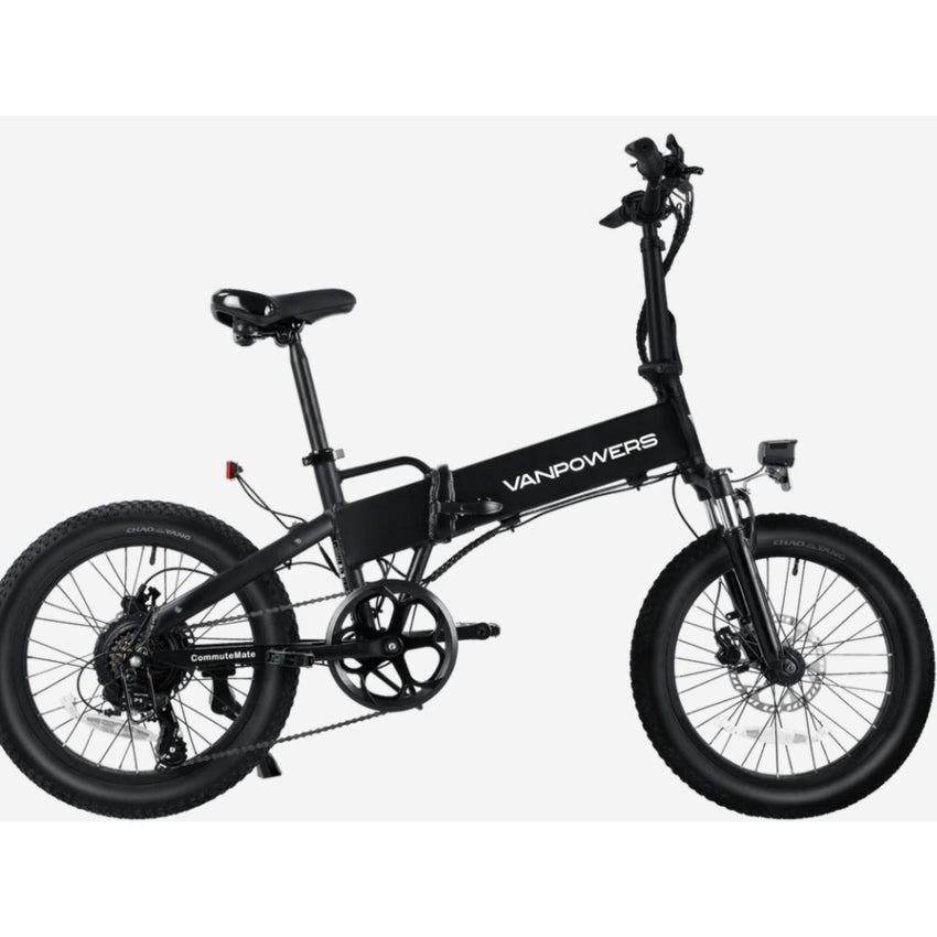VanPowers CommuteMate – Compact Folding E-Bike with Fat Tires
