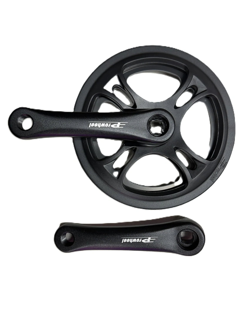 GhostCat Crank Arm Set 152mm, black crank arms with chainring guard