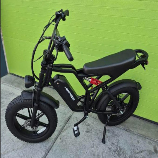 HappyRun G60 Moped-Style E-Bike – Fat Tire