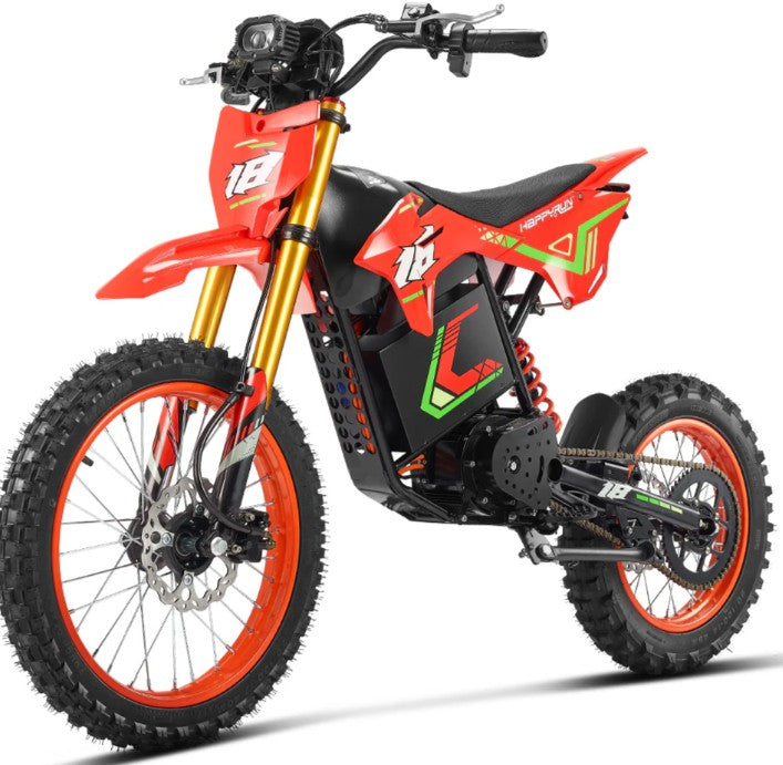 HappyRun F18 Electric Dirt Bike (Mid-Drive) — Off-Road