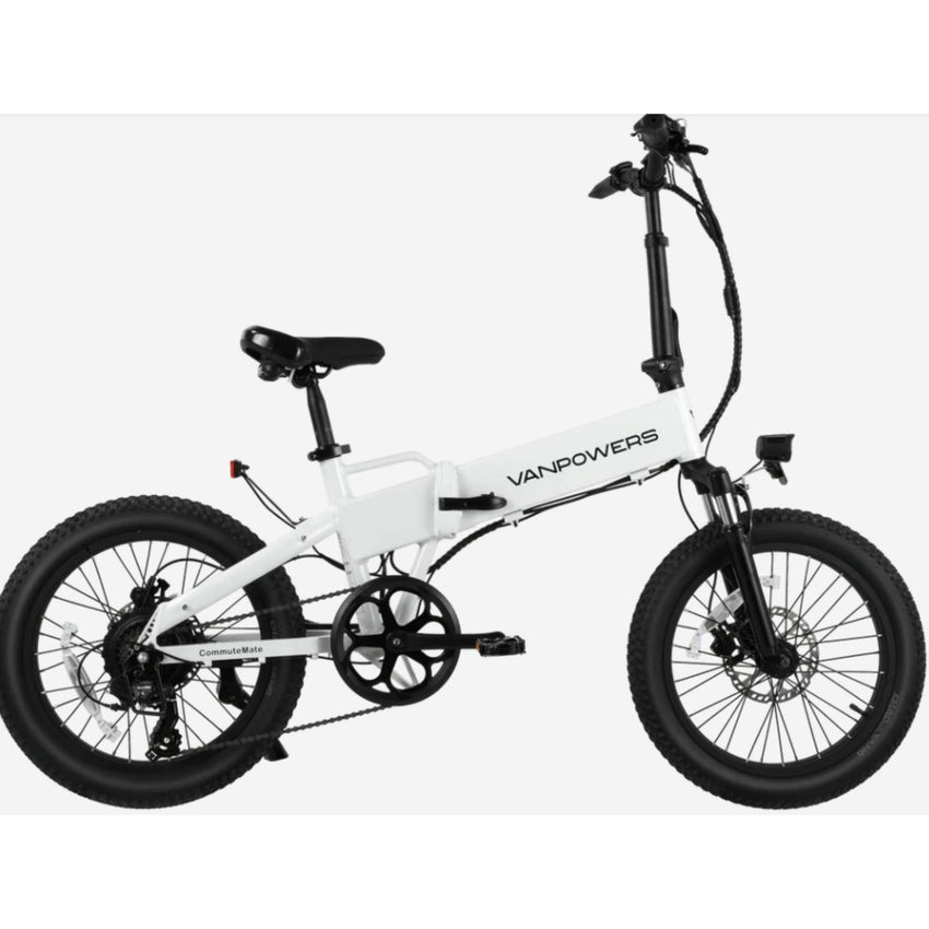 VanPowers CommuteMate – Compact Folding E-Bike with Fat Tires