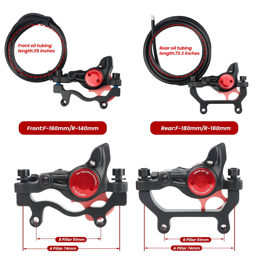 ZOOM HB-875E/876E Electric Bike Hydraulic Disc Brake