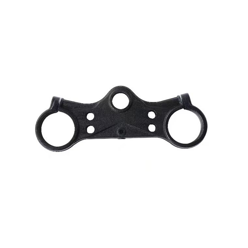 Valtinsu EM-5 Pro upper connecting plate in black with two fork tube rings