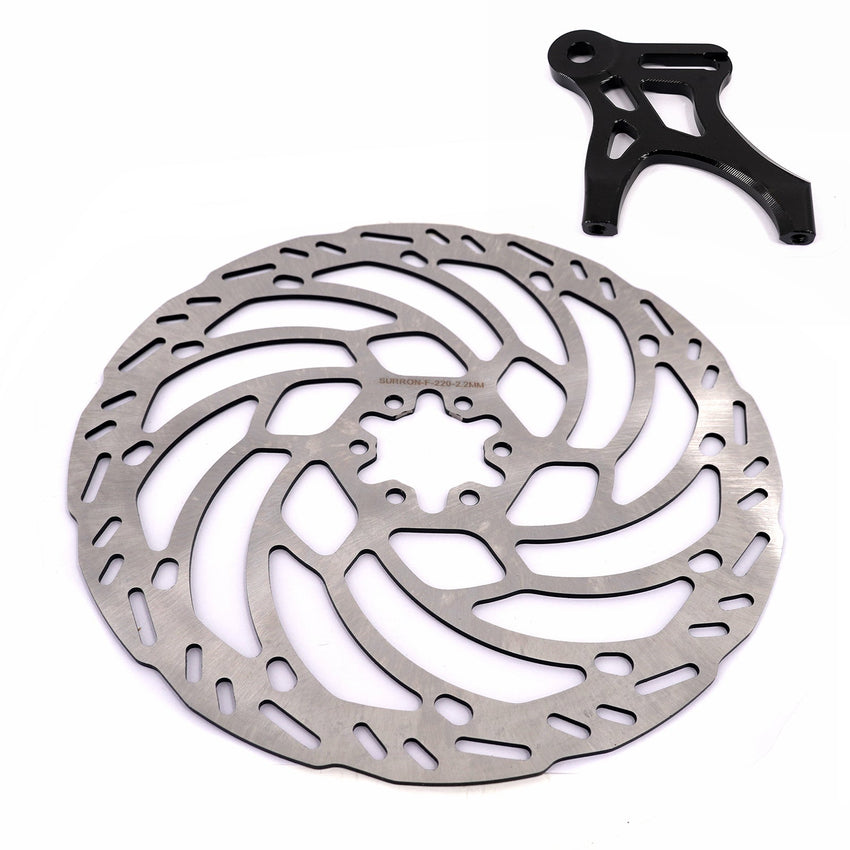 KKE Rear 220MM Disc with Adapter For SurRon Light Bee X, Segway X160/X260, E-Ride Pro SS  (Collective)