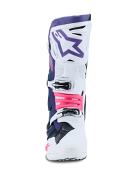 Alpinestars Tech 10 Boots, White/Violet/Navy/Pink, front