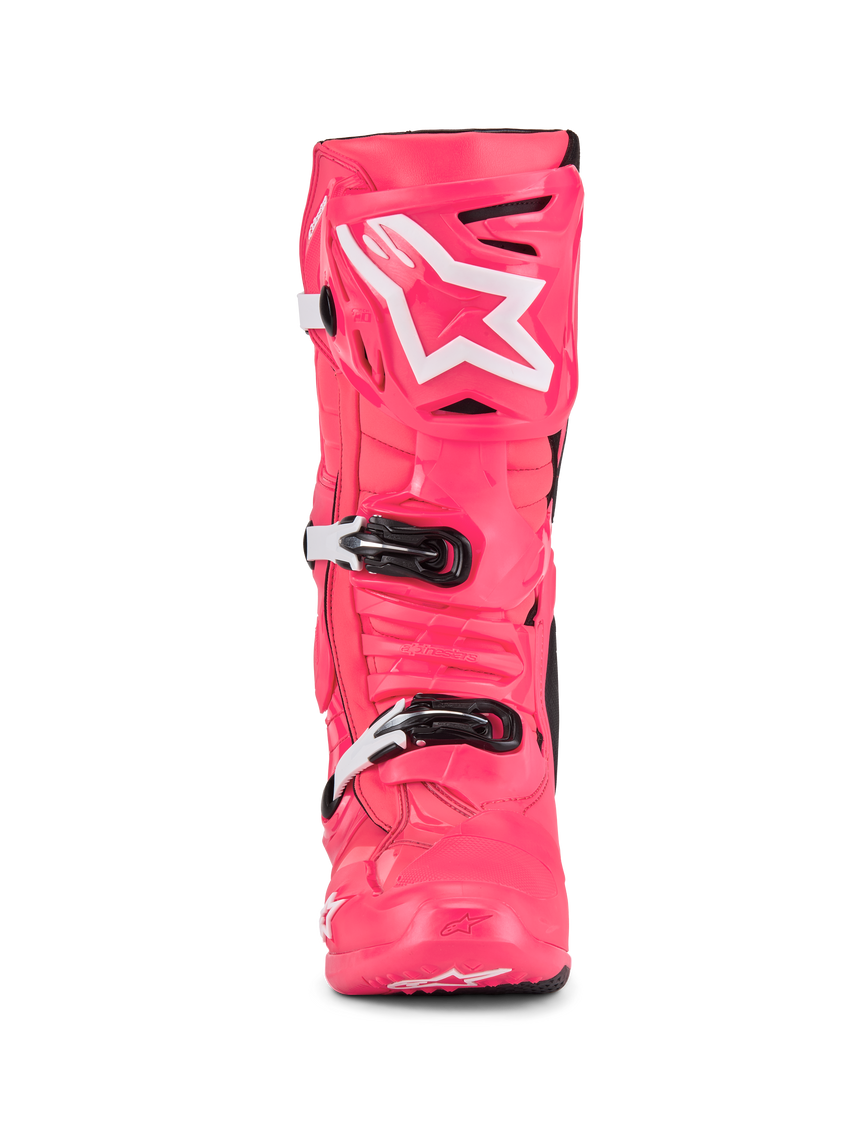 Alpinestars Tech 10 Boots, Diva Pink/White, front
