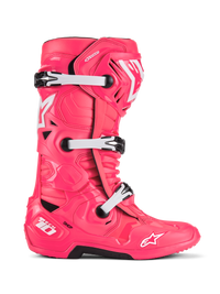 Alpinestars Tech 10 Boots, Diva Pink/White, side
