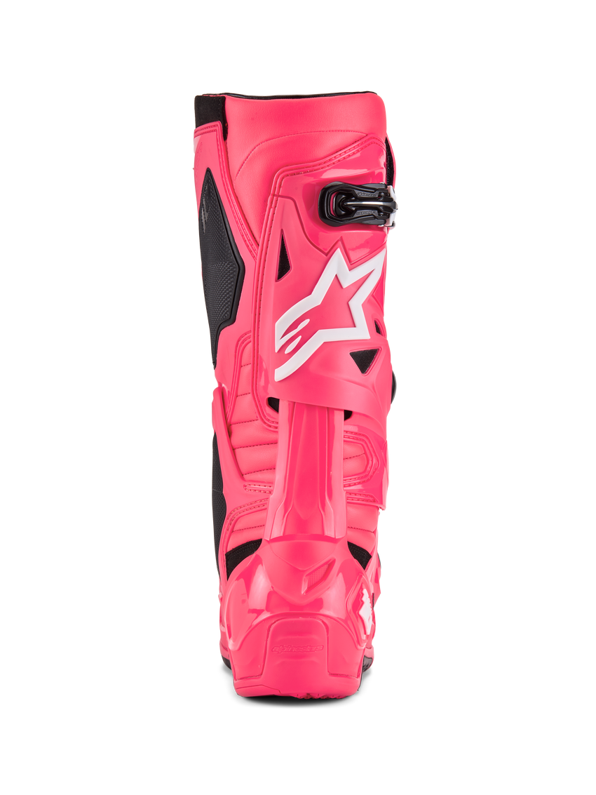 Alpinestars Tech 10 Boots, Diva Pink/White, rear