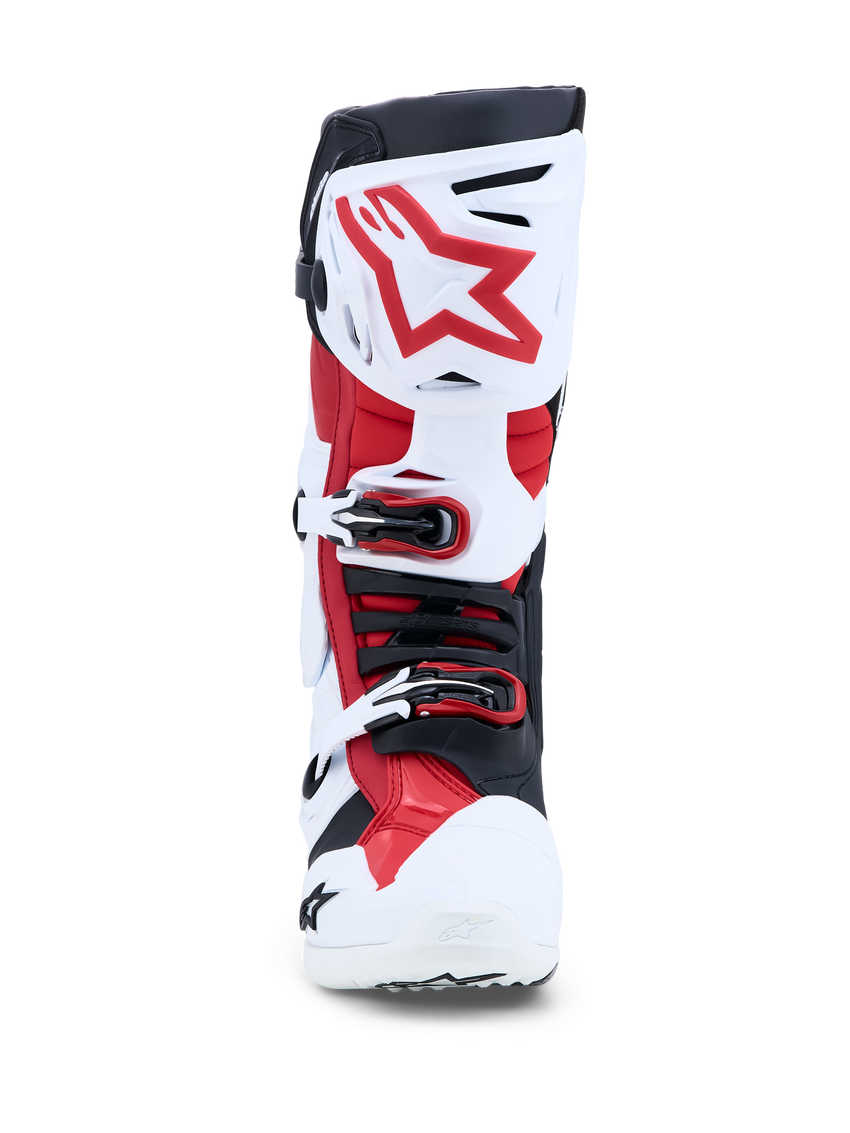 Alpinestars Tech 10 Boots, White/Black/Red