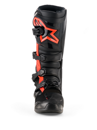 Alpinestars Tech 7 Boots, Black/Red Fluo, front view