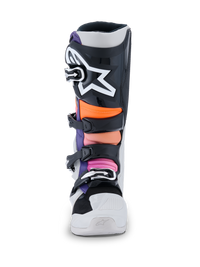 Alpinestars Tech 7 Boots, Black/Light Gray/Orange Fluo/Magenta, front view