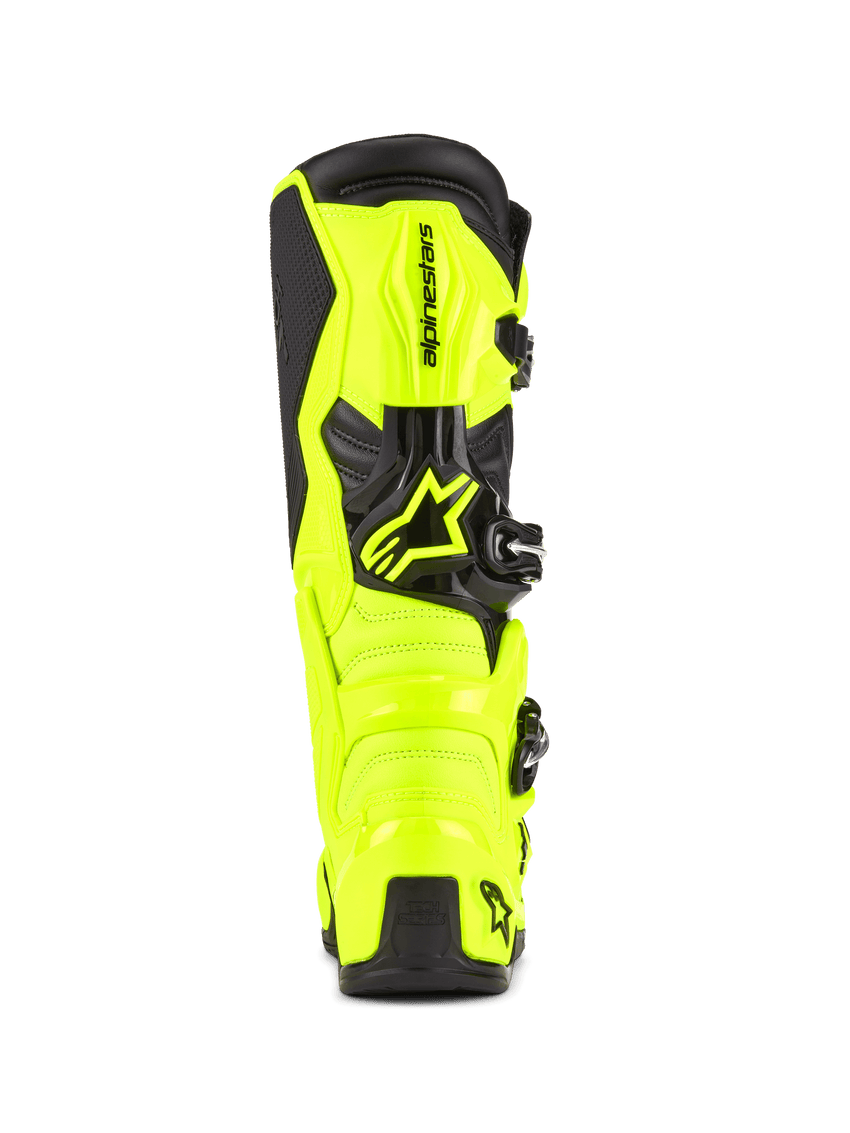 Alpinestars Tech 7 Boots, Yellow Fluo/Black, rear view