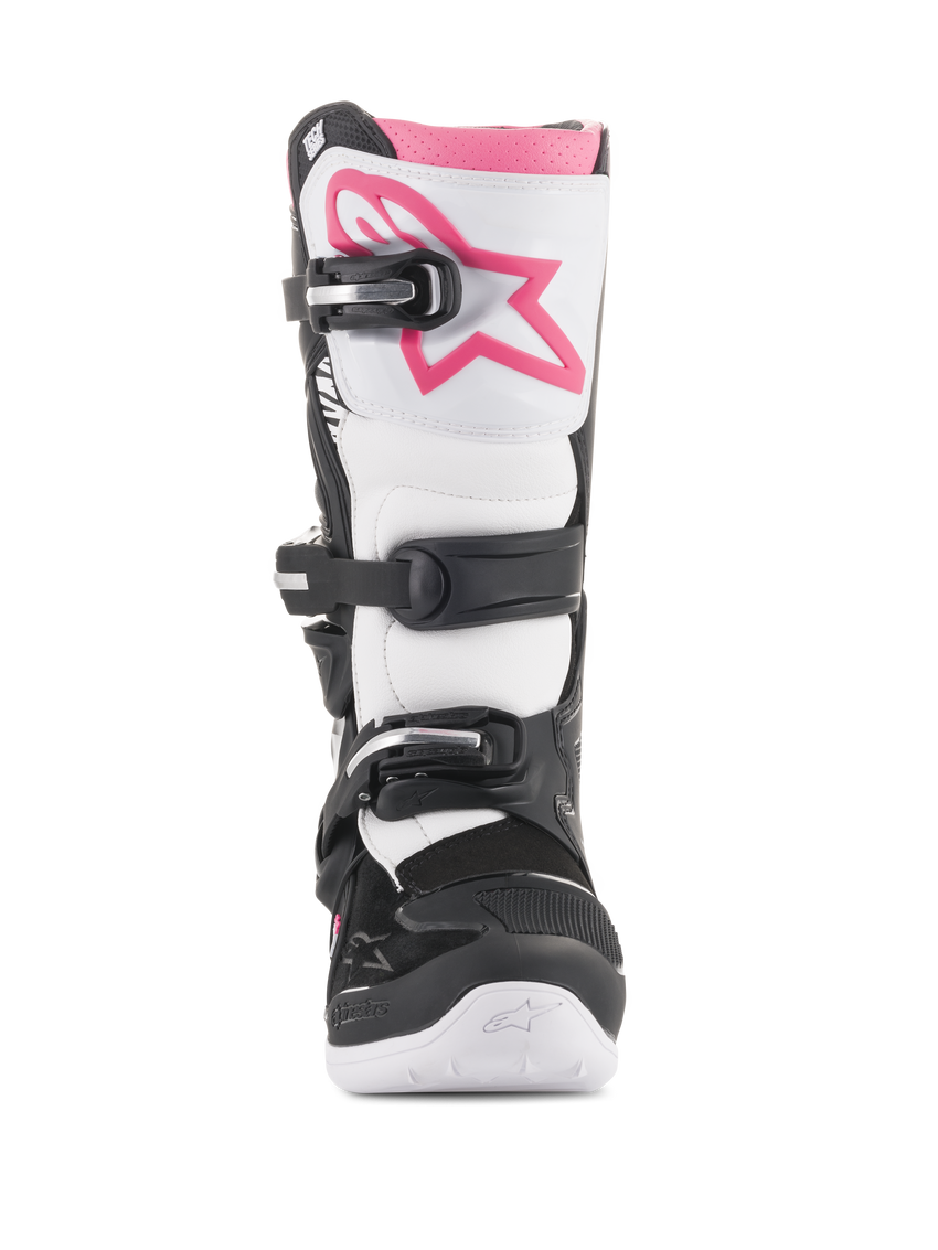 Alpinestars Stella Tech 3 Boots, Black/White/Pink, front