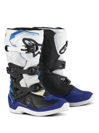 Alpinestars Tech 3S Youth Boots, White/Black/Enamel Blue