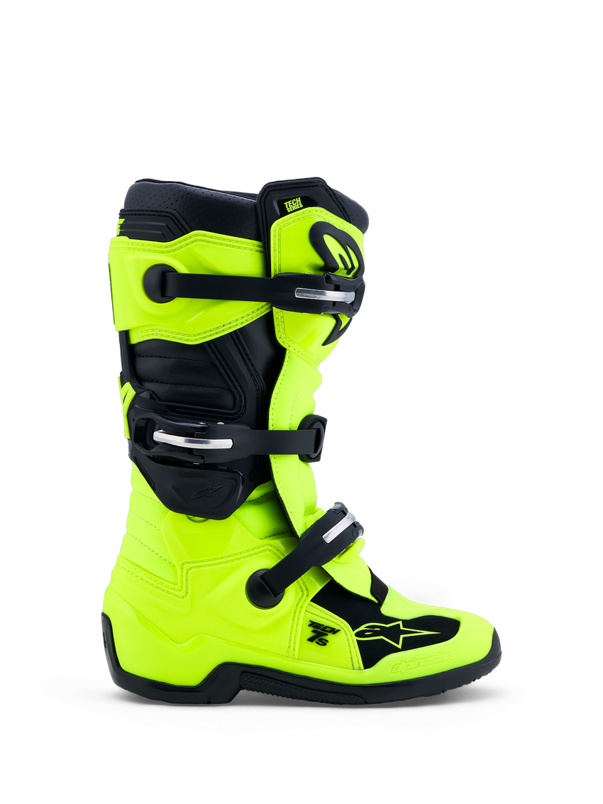 Alpinestars Youth Tech 7S Boots, Yellow Flou/Black