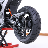 Valtinsu EM-5 rear street tire installed on the bike