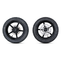 Valtinsu EM-5 street tire set, front and rear wheels side by side