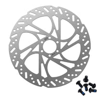HappyRun e-bike brake disc rotor, alternate pattern, with bolts