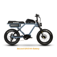 Eunorau FLASH with secondary 52V 21Ah battery installed