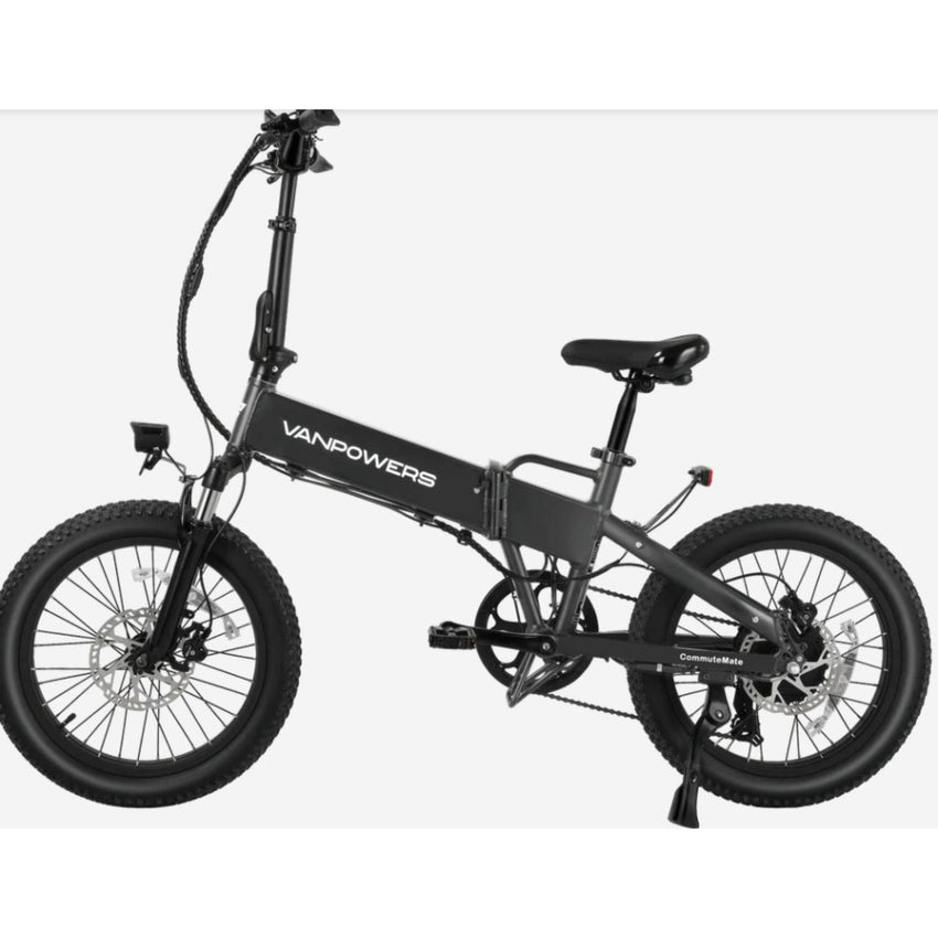 VanPowers CommuteMate – Compact Folding E-Bike with Fat Tires