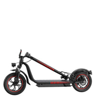 Freego F12 electric scooter folded, side view