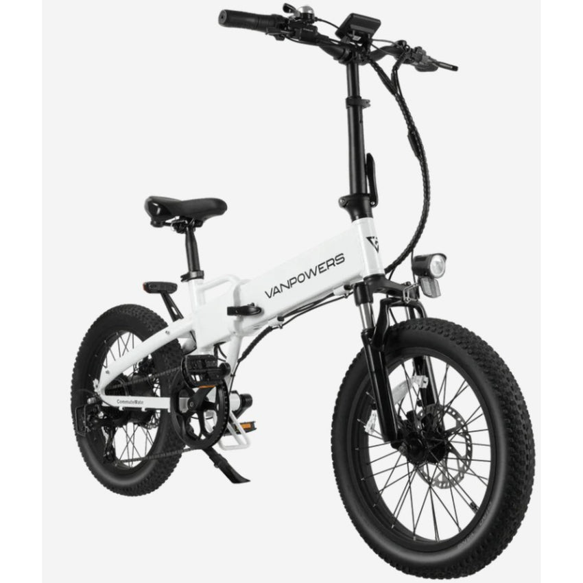 VanPowers CommuteMate – Compact Folding E-Bike with Fat Tires