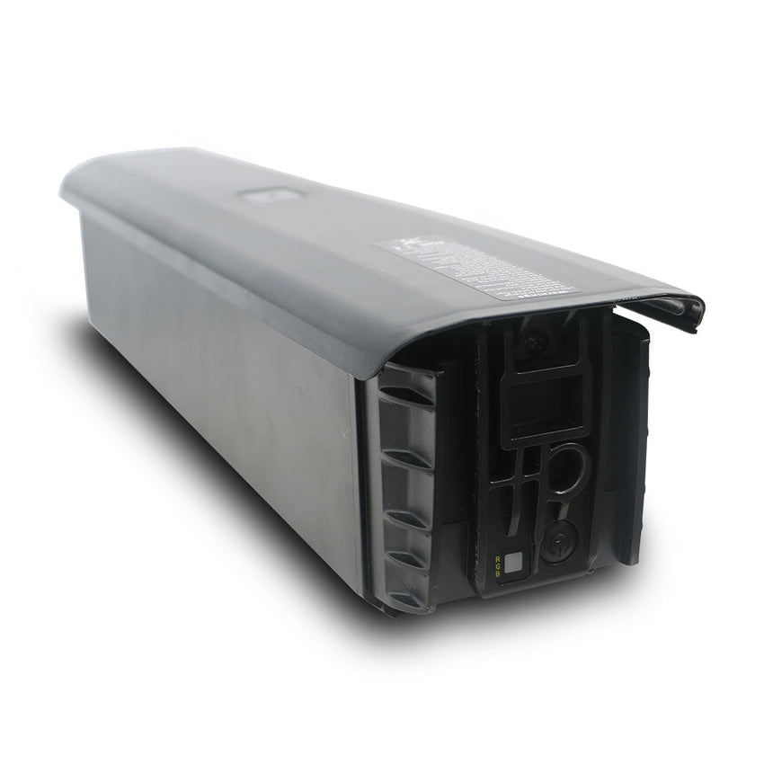 Eunorau Specter replacement battery, angled view with mounting end