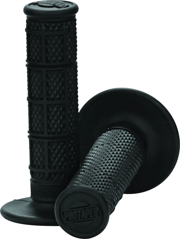 ProTaper 1/3 Waffle motocross grips in black, pair