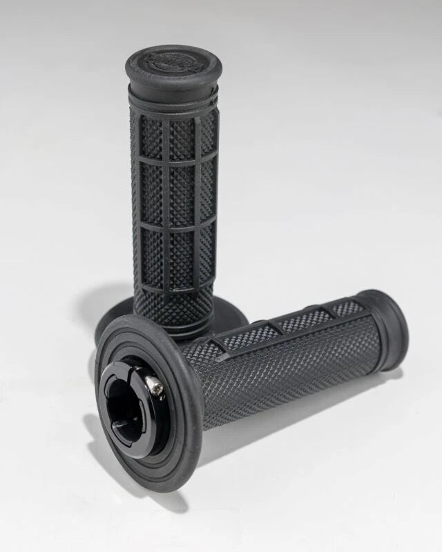 ProTaper Pro Series Clamp-On Grips – 1/2 Waffle, Black/Black