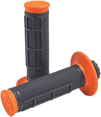 ProTaper Pro Series Clamp-On Grips – 1/2 Waffle, Orange/Black