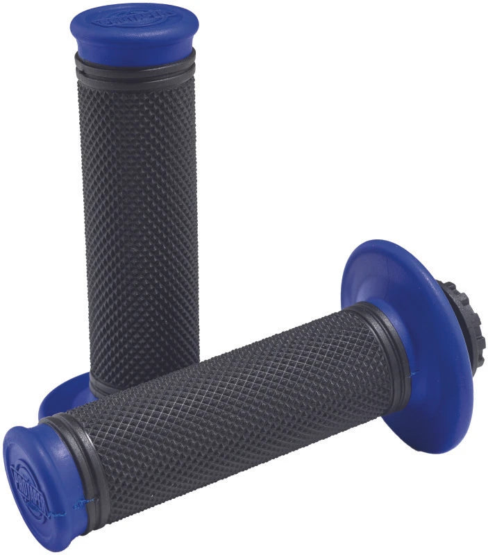 ProTaper Pro Series Clamp-On Grips – Full Diamond, Blue/Black