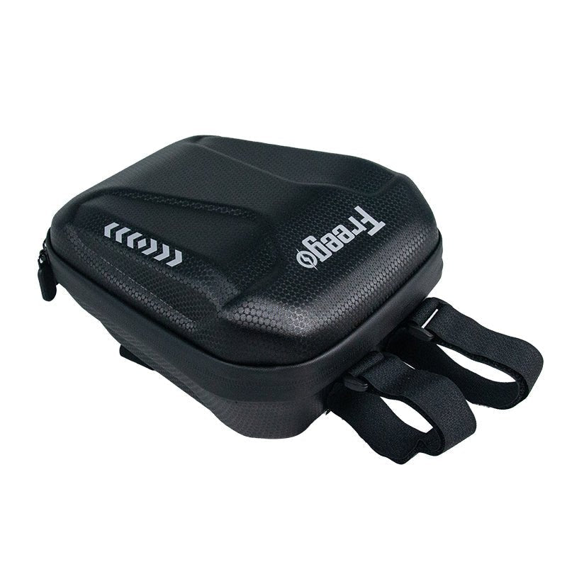 Freego E-Bike Waterproof Front Bag lying flat, showing straps