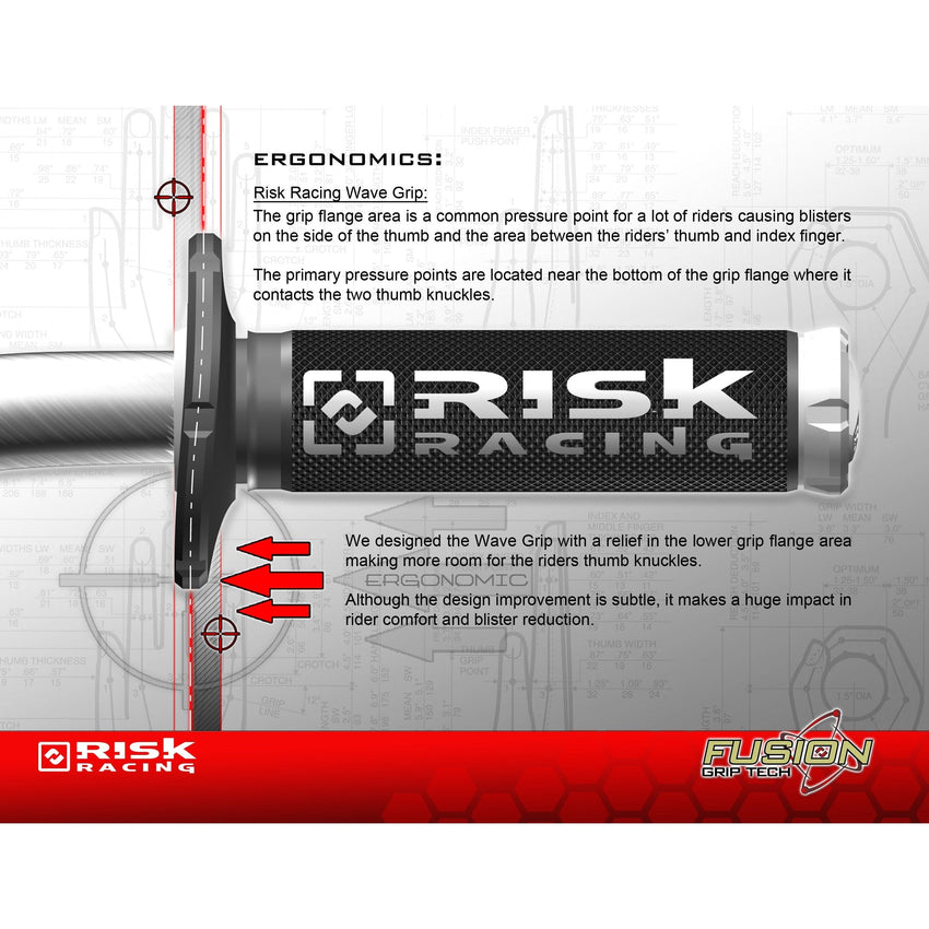 FUSION 2.0 ATV/MTB Grips with Fusion Bonding System