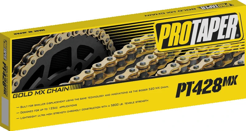 ProTaper 428MX1 Gold Series 134-link motorcycle drive chain