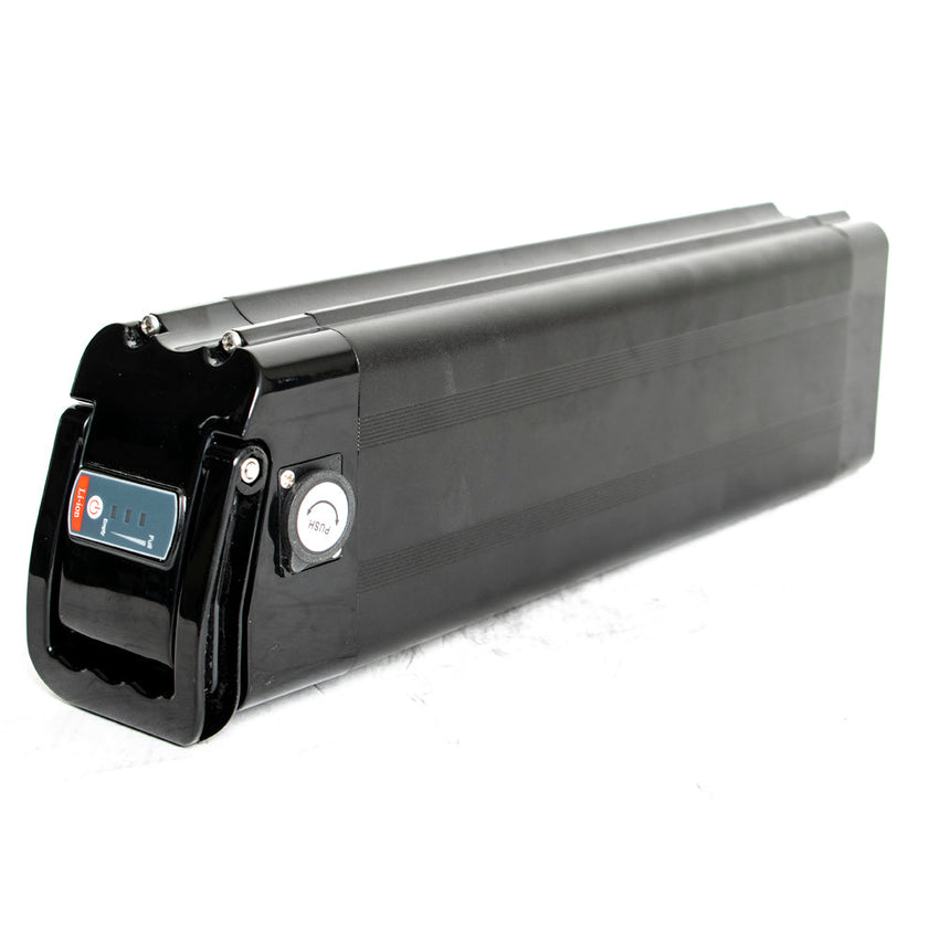 Eunorau 48V Seat Tube Battery 12.5Ah / 17.5Ah: seat tube battery angled view