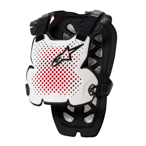 Alpinestars A-1 Pro Chest Protector, White/Black/Red