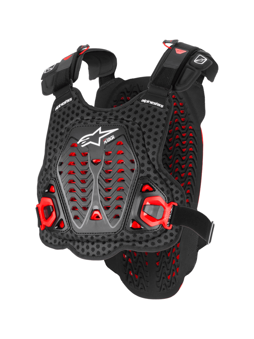 Alpinestars A-5 Plasma Chest Protector, Black/Red/White, front