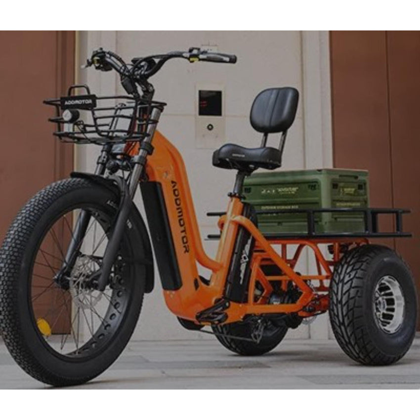 Addmotor Greattan D – Heavy-Duty 7" Fat Tire Cargo Electric Trike