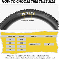 Bike Tube Set 20“/24”/26"/27.5“/29”