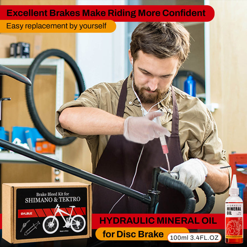 Hydraulic Brake Mineral Oil Bleed Kit For Shimano, Tektro, TRP