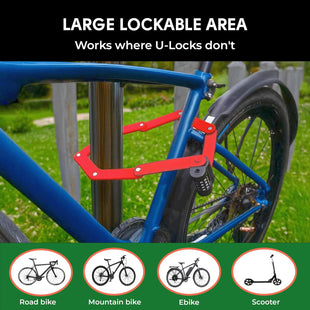 Xnito Folding Lock – 4-Digit Heavy-Duty Combo Lock