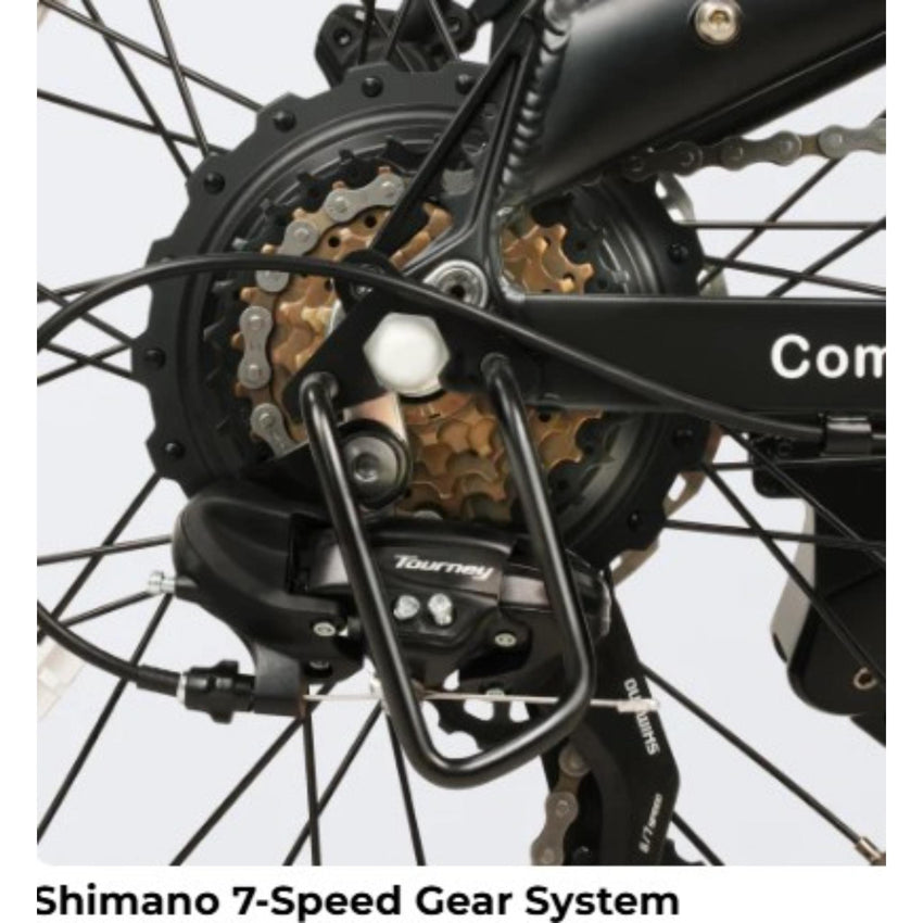 VanPowers CommuteMate – Compact Folding E-Bike with Fat Tires