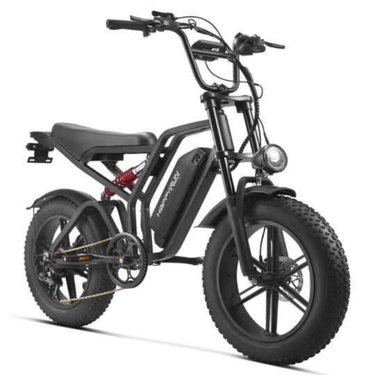 HappyRun G60 Moped-Style E-Bike – Fat Tire