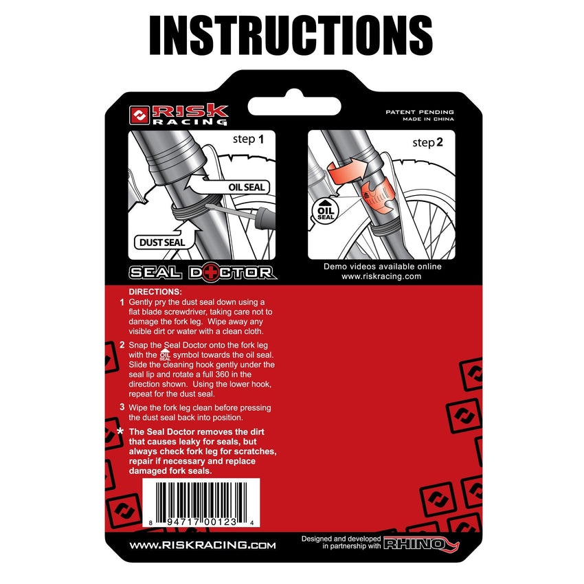Seal Doctor - Red - Fix Leaky Fork Seals In Seconds!